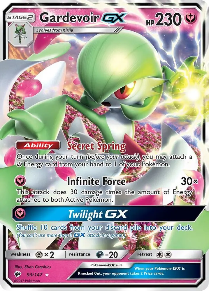 Gardevoir GX, Burning Shadows 93/147