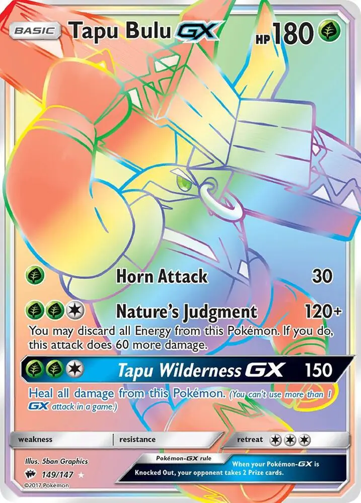 Tapu Bulu GX, Burning Shadows 149/147