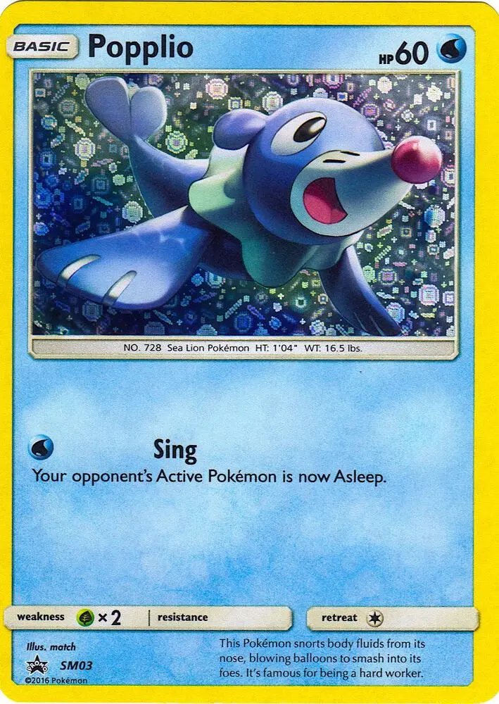 Popplio, Miscellaneous Cards & Products SM03