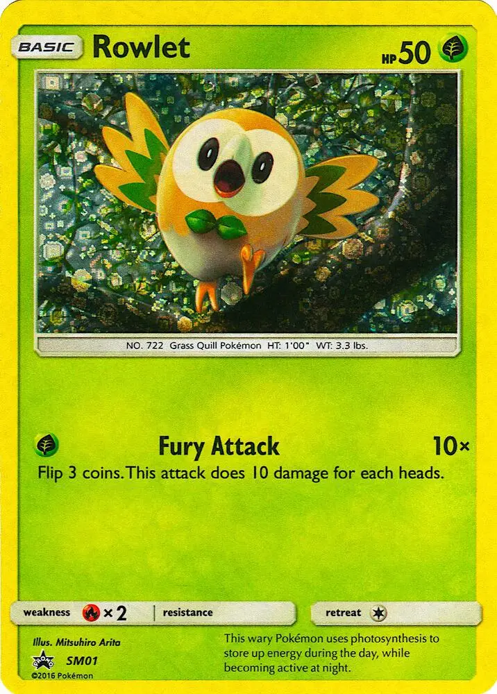 Rowlet, Miscellaneous Cards & Products SM01