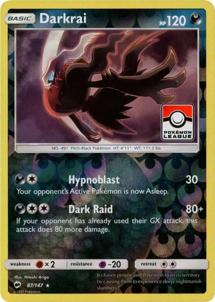 Darkrai, League & Championship Cards 087/147