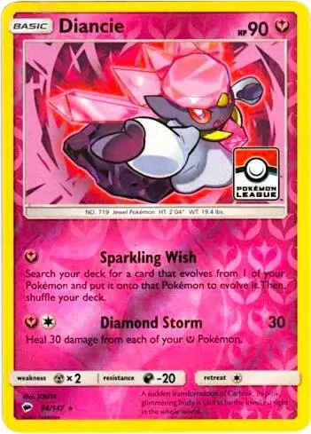 Diancie, League & Championship Cards 094/147