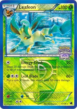 Leafeon, League & Championship Cards 011/116