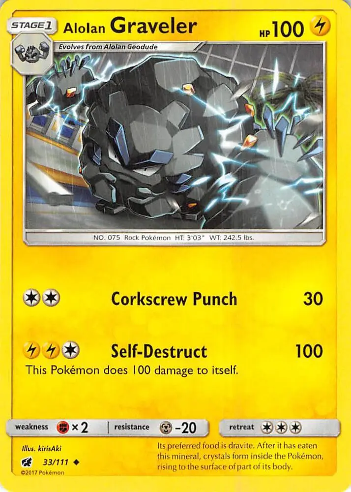 Alolan Graveler, Crimson Invasion 33/111