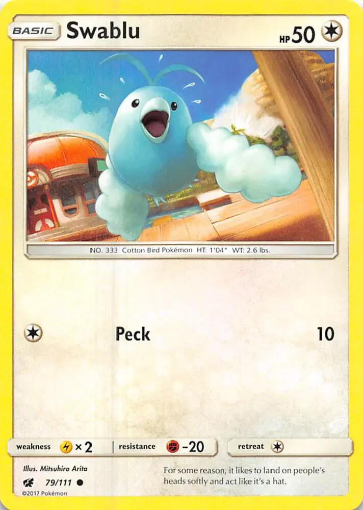 Swablu, Crimson Invasion 79/111