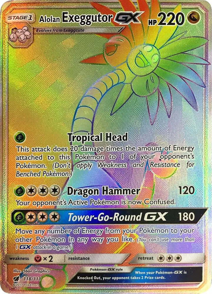 Alolan Exeggutor GX, Crimson Invasion 118/111