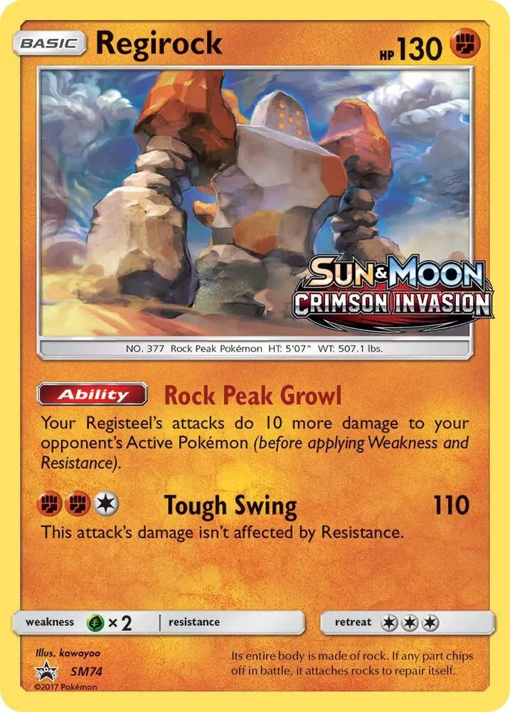 Regirock, SM Black Star Promos SM74/248