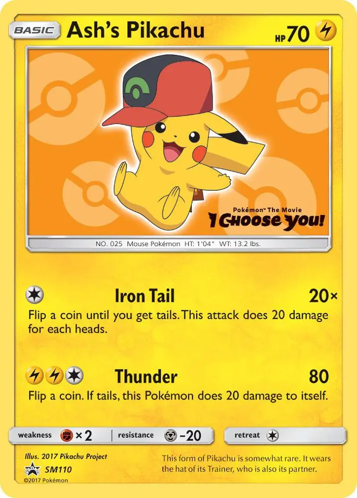 Ash's Pikachu, SM Black Star Promos SM110/248