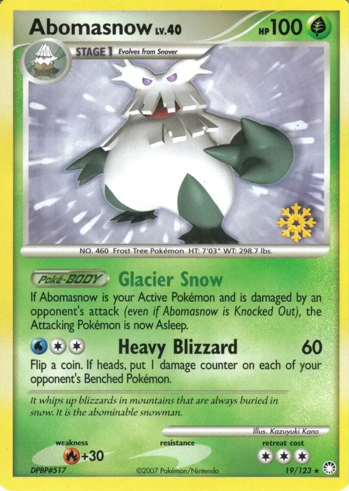 Abomasnow, Countdown Calendar Promos 019/123