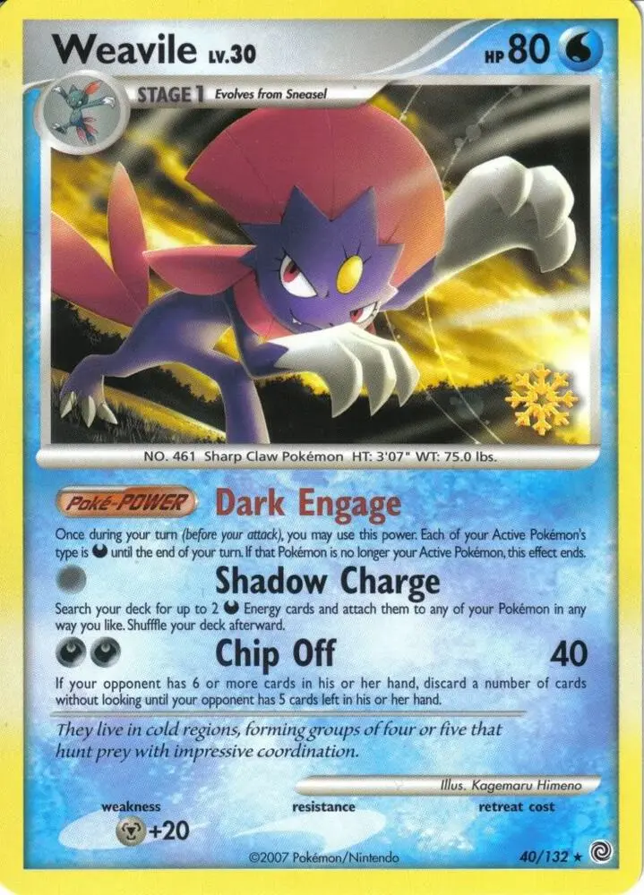 Weavile, Countdown Calendar Promos 040/132