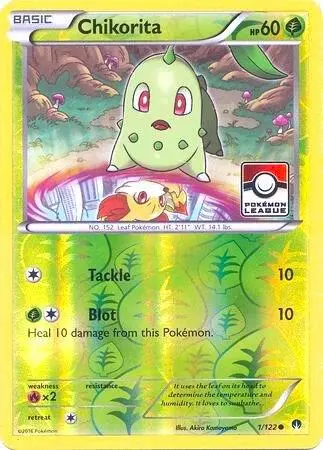 Chikorita, League & Championship Cards 001/122