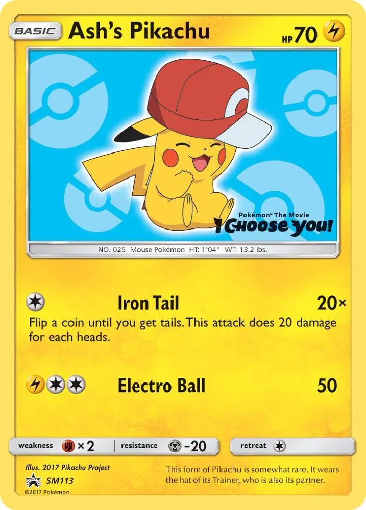 Ash's Pikachu, SM Black Star Promos SM113/248