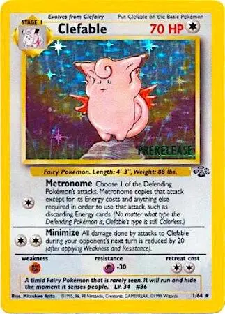 Clefable (Prerelease), Wizards Black Star Promos 01/64