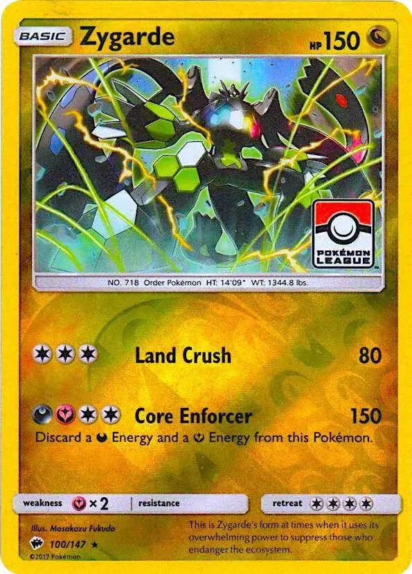 Zygarde, League & Championship Cards 100/147