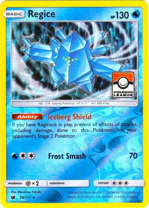 Regice, League & Championship Cards 028/111