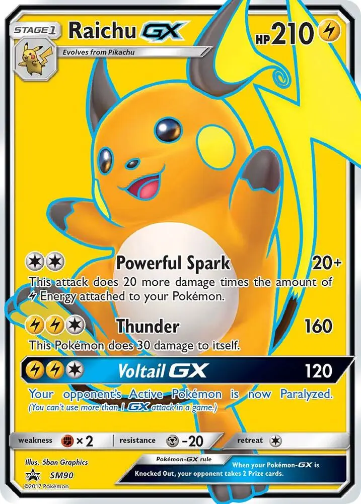 Raichu GX, SM Black Star Promos SM90/248