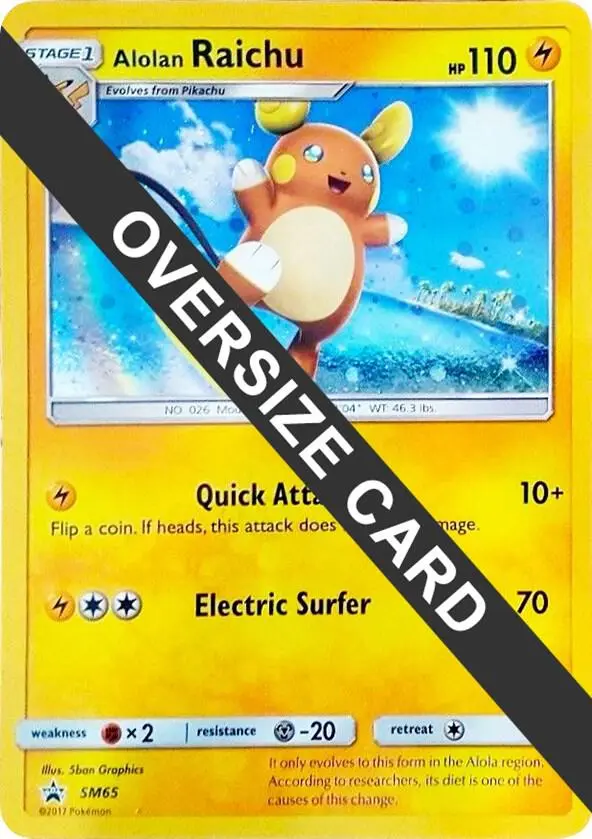Alolan Raichu, Jumbo cards SM65