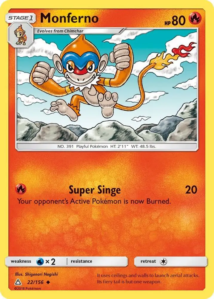 Monferno, Ultra Prism 22/156