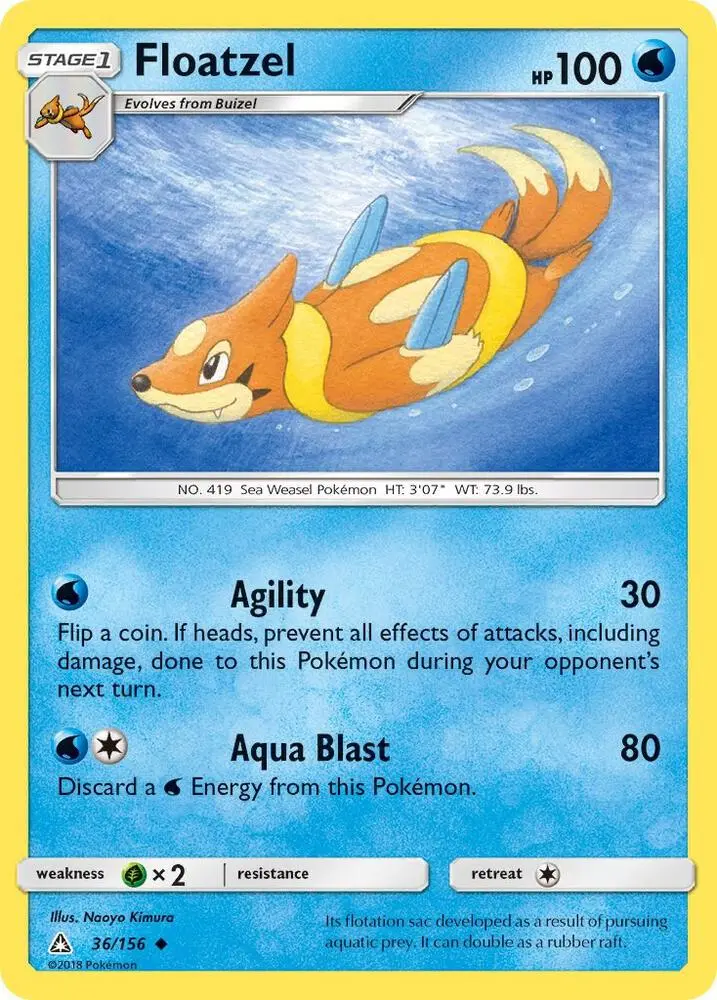 Floatzel, Ultra Prism 36/156