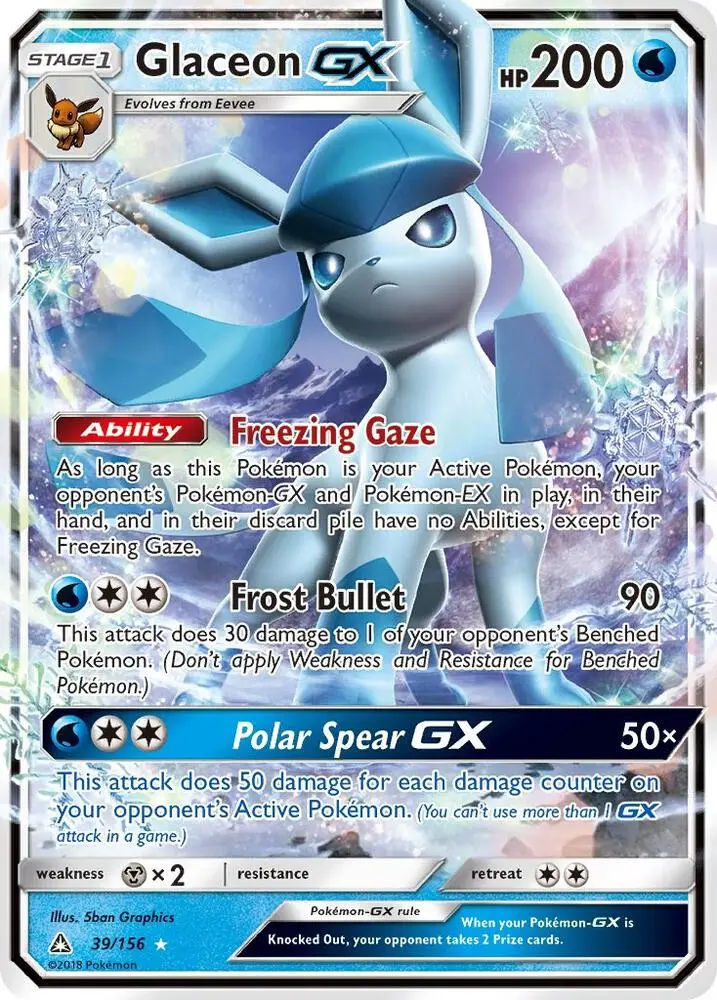 Glaceon GX, Ultra Prism 39/156