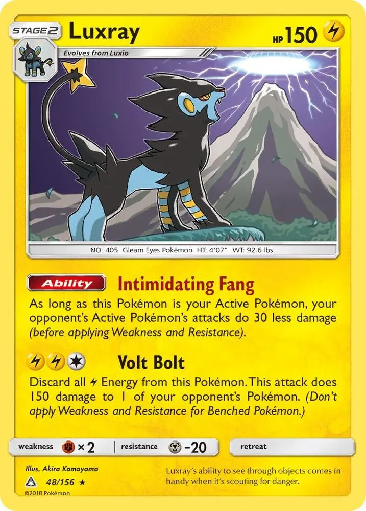 Luxray, Ultra Prism 48/156