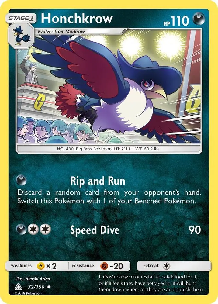 Honchkrow, Ultra Prism 72/156