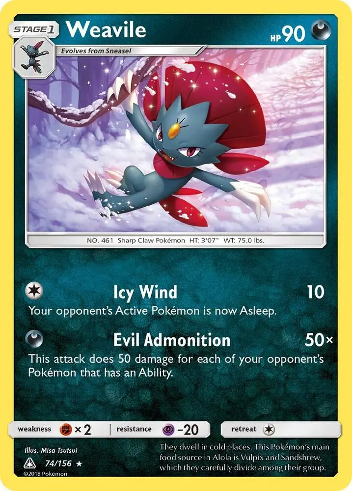 Weavile, Ultra Prism 74/156