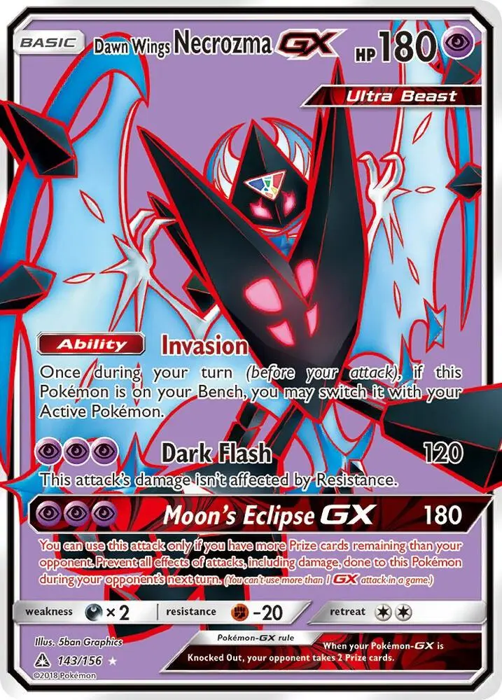 Dawn Wings Necrozma GX, Ultra Prism 143/156