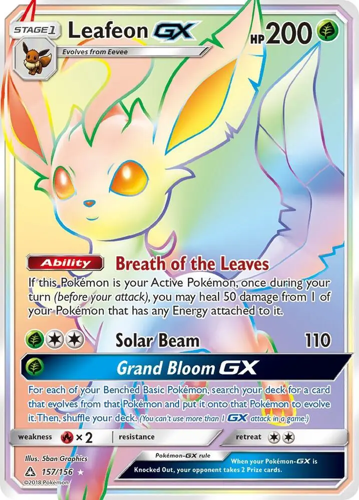 Leafeon GX, Ultra Prism 157/156