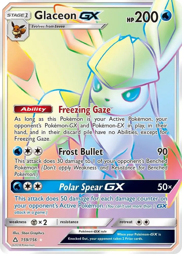 Glaceon GX, Ultra Prism 159/156