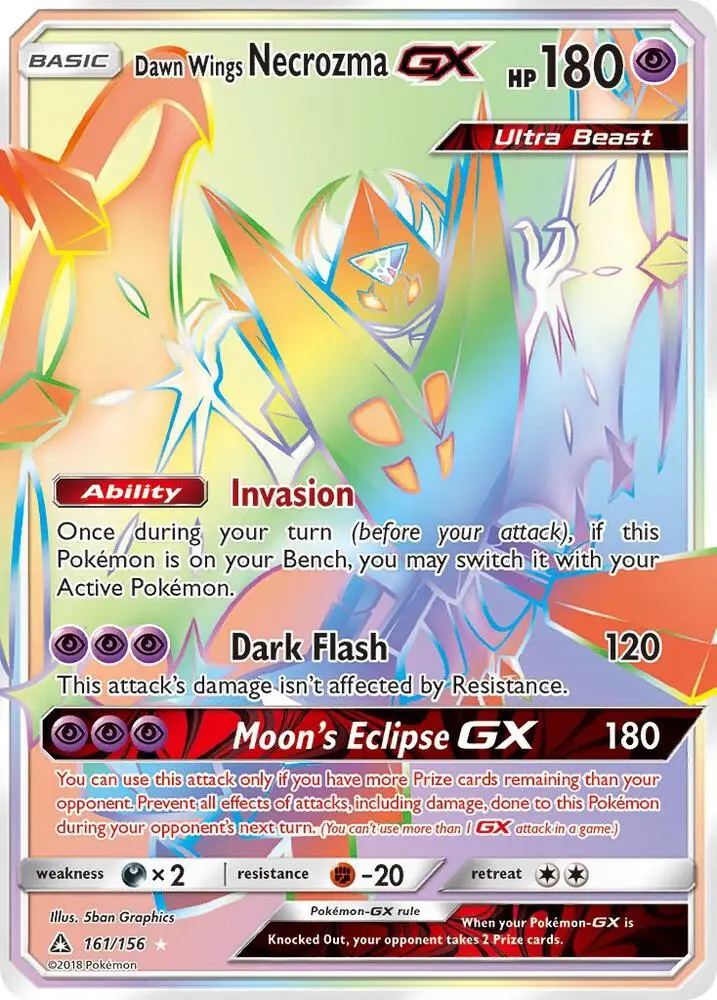 Dawn Wings Necrozma GX, Ultra Prism 161/156