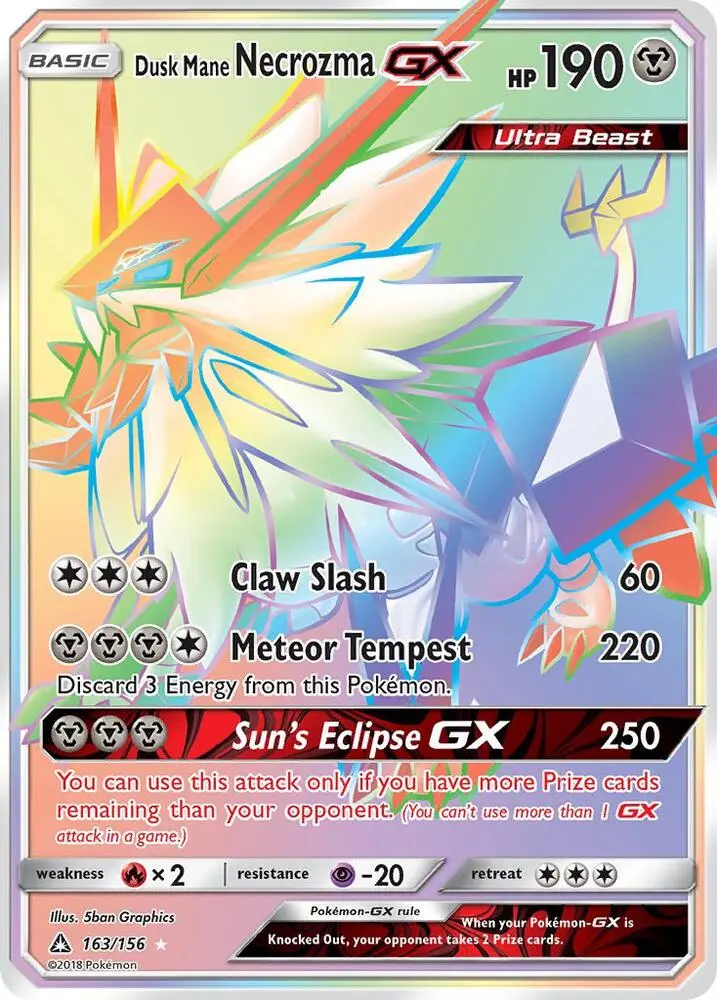 Dusk Mane Necrozma GX, Ultra Prism 163/156