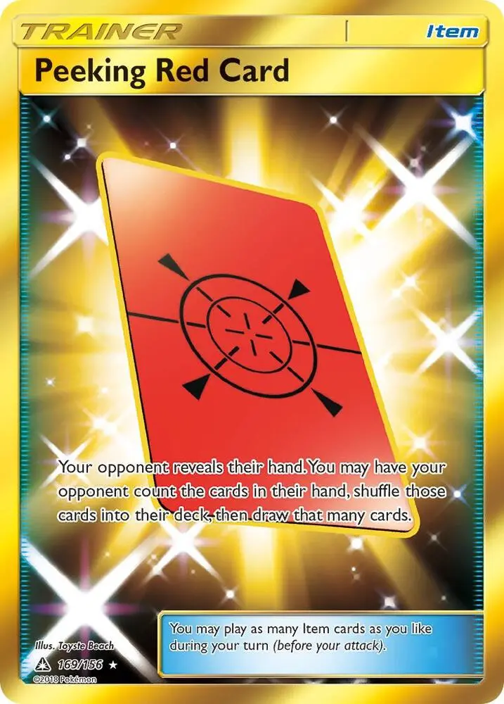Peeking Red Card, Ultra Prism 169/156