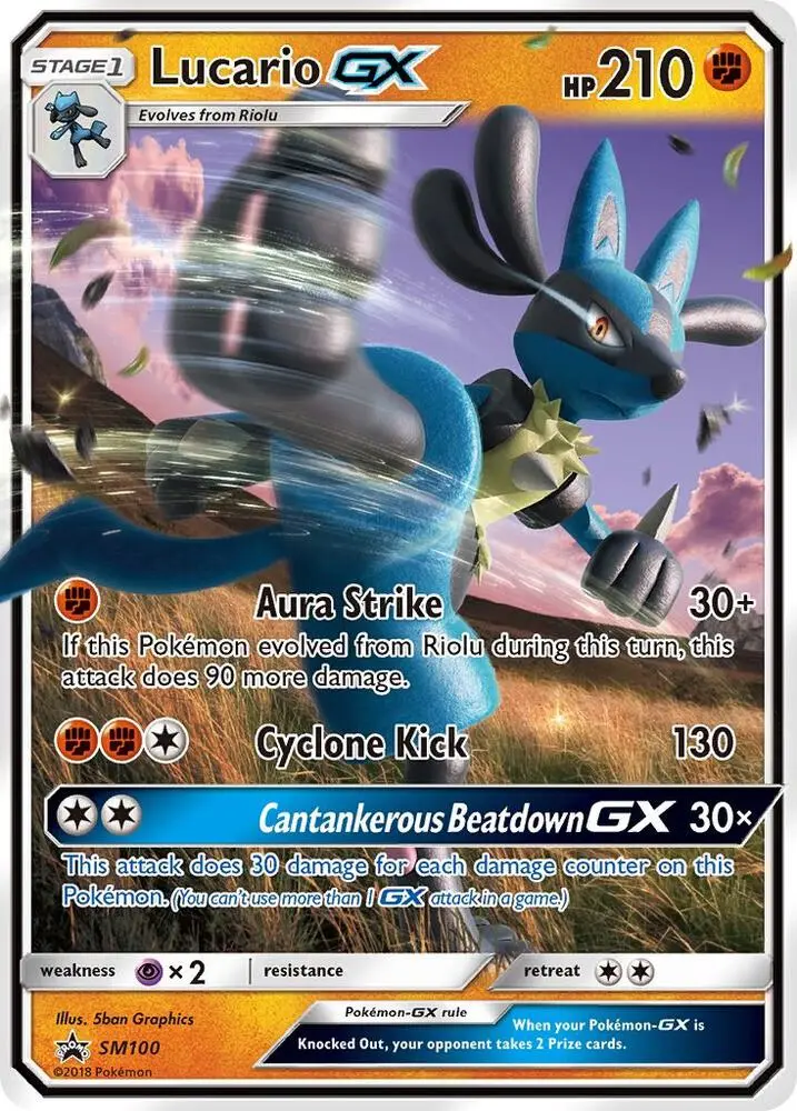 Lucario GX, SM Black Star Promos SM100/248