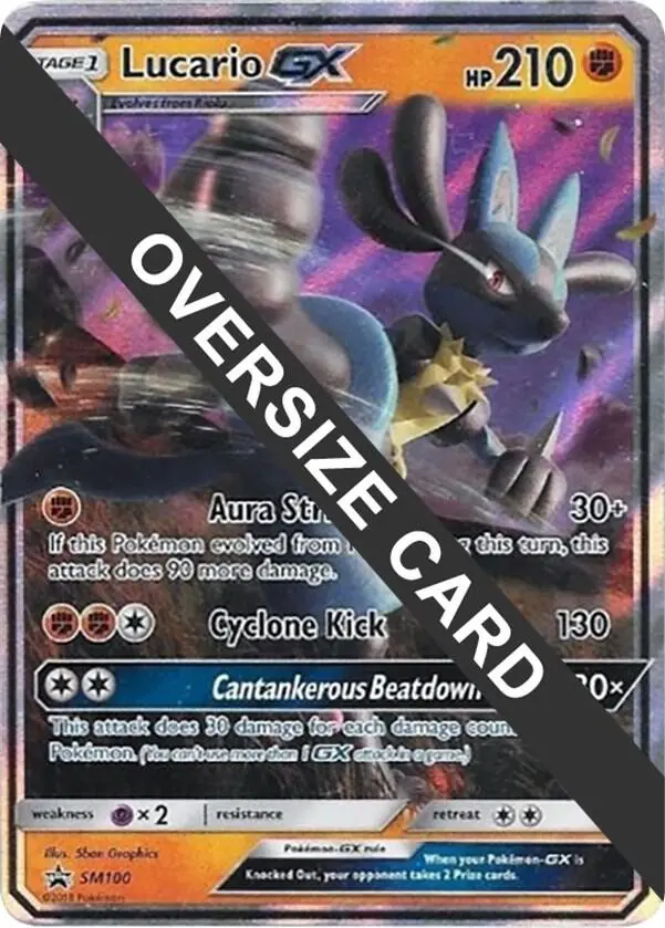 Lucario GX, Jumbo cards SM100