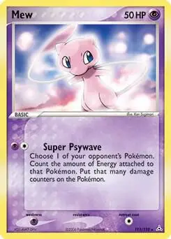Mew - 111/110 (Non-Holo DVD Promo), Miscellaneous Cards & Products 111/110
