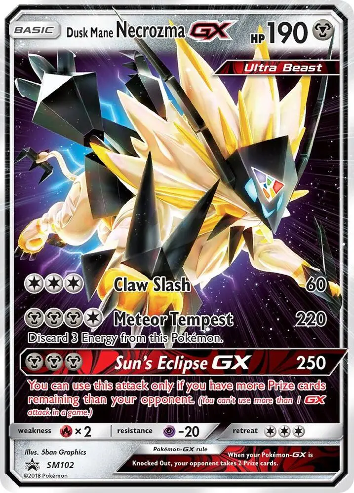Dusk Mane Necrozma GX, SM Black Star Promos SM102/248