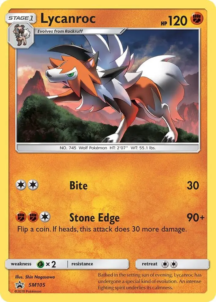 Lycanroc, SM Black Star Promos SM105/248