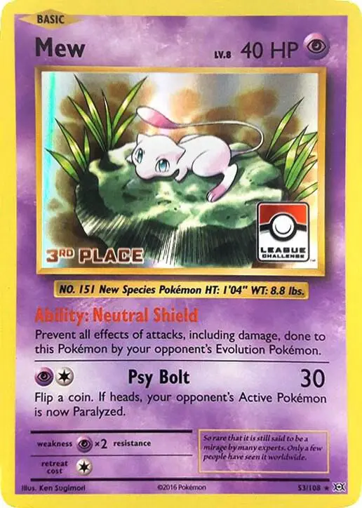 Mew, League & Championship Cards 053/108