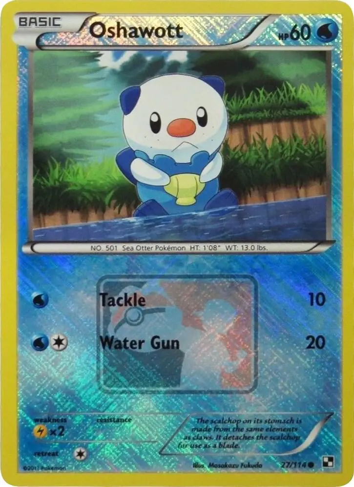 Oshawott, League & Championship Cards 027/114