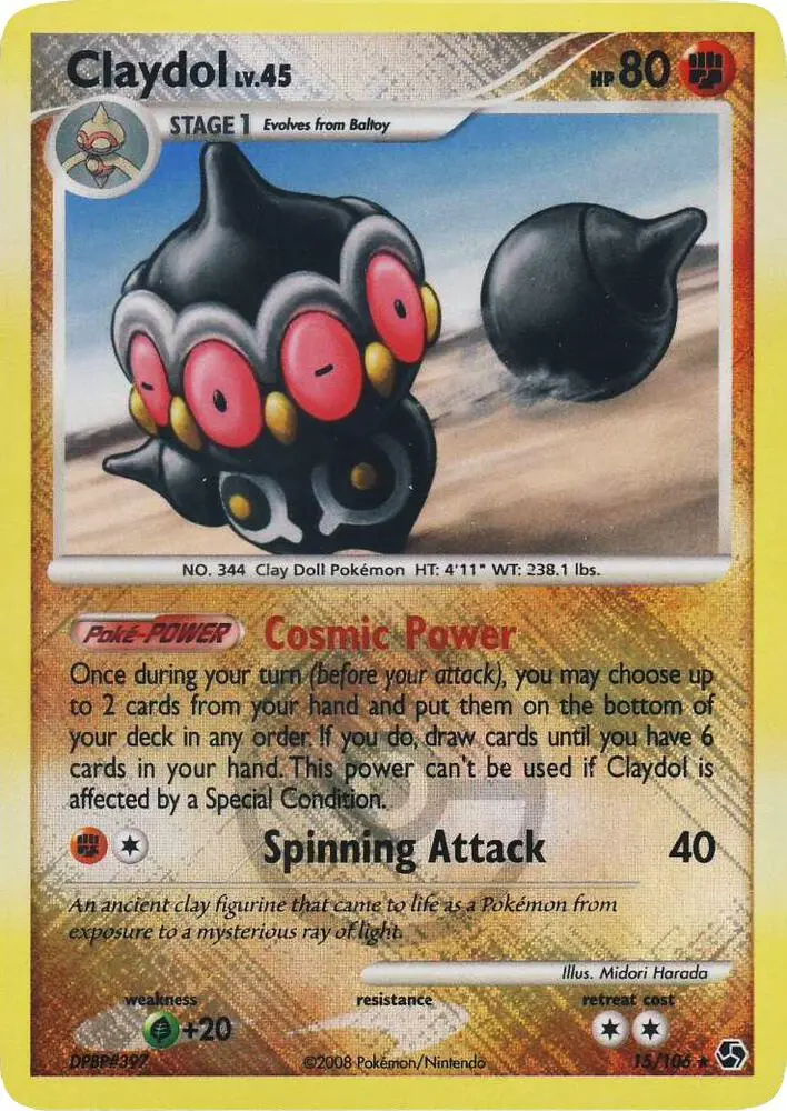 Claydol, League & Championship Cards 015/106
