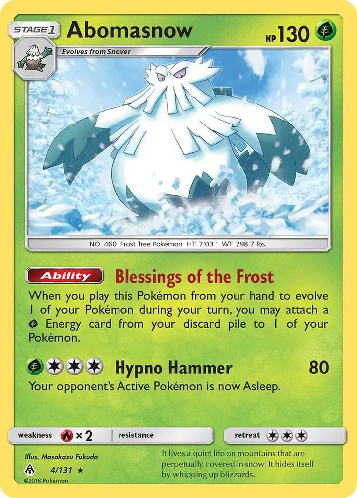 Abomasnow, Forbidden Light 4/131