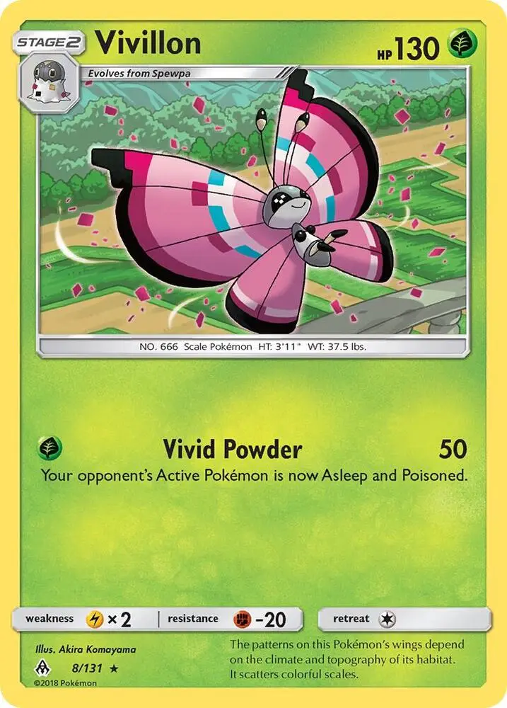 Vivillon, Forbidden Light 8/131