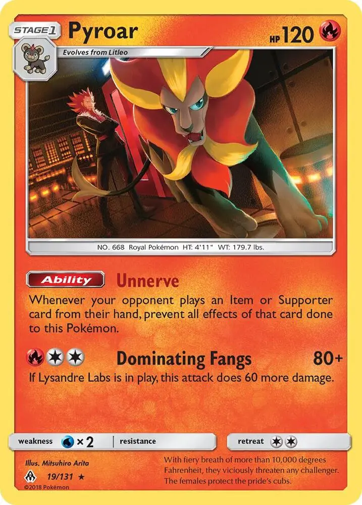Pyroar, Forbidden Light 19/131