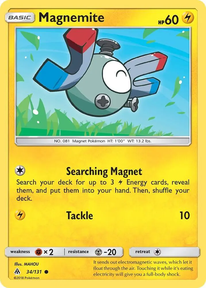 Magnemite, Forbidden Light 34/131