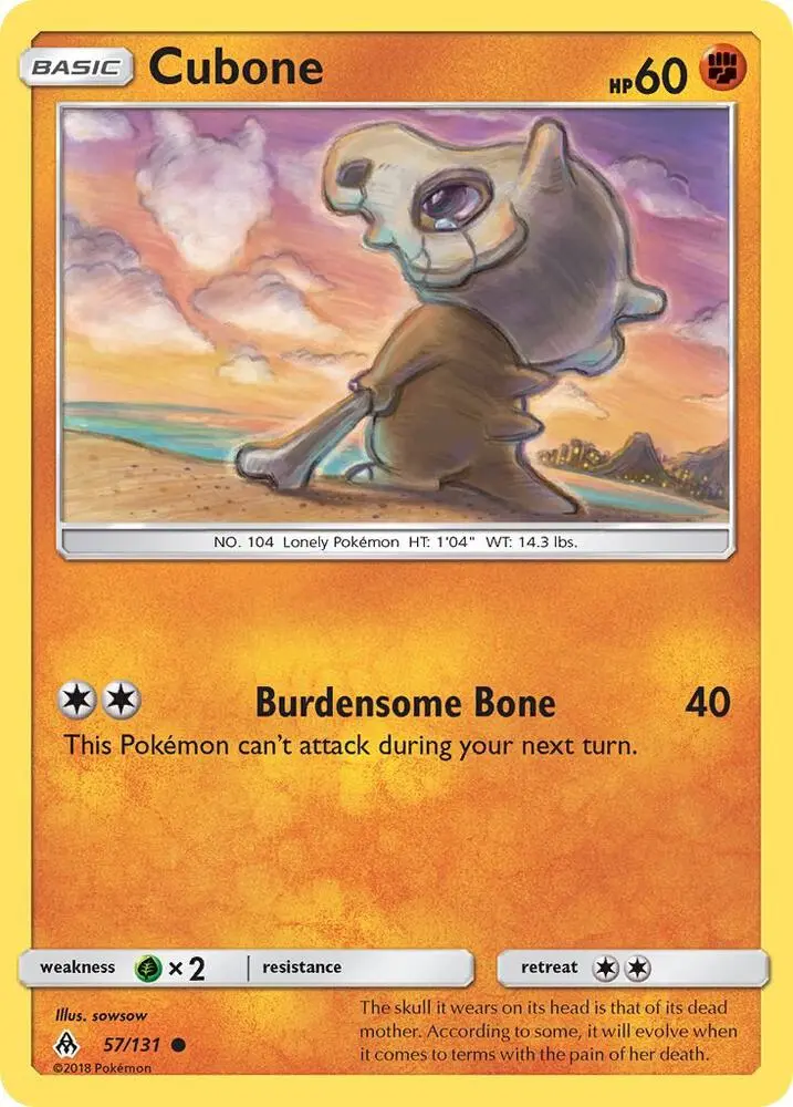 Cubone, Forbidden Light 57/131