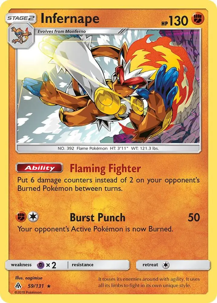 Infernape, Forbidden Light 59/131