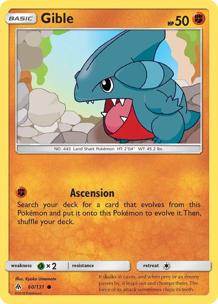 Gible, Forbidden Light 60/131