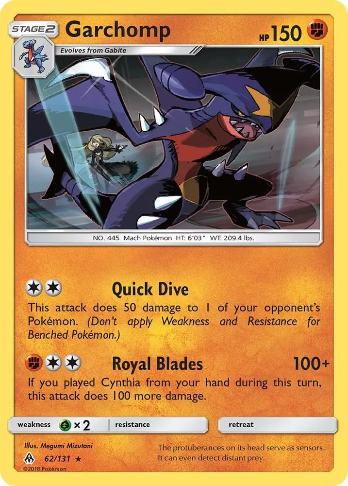 Garchomp, Forbidden Light 62/131