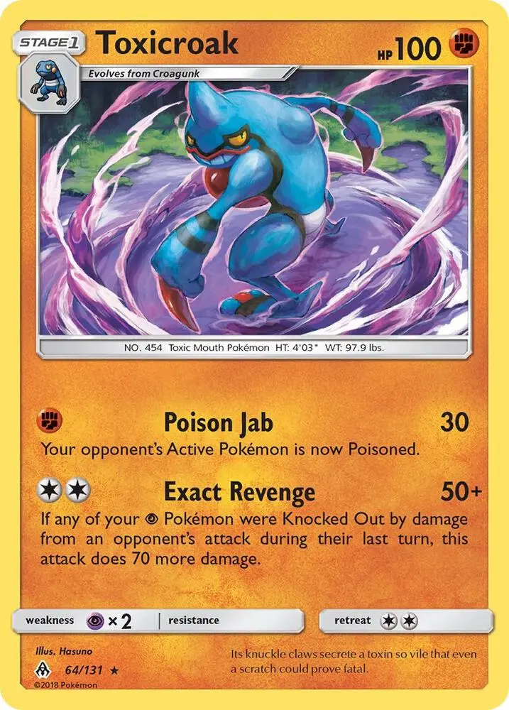 Toxicroak, Forbidden Light 64/131